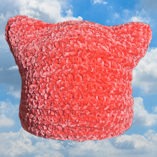 Juicy Kitty Hat - Salmon Pink