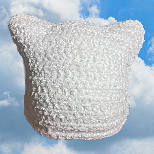 Juicy Kitty Hat - White