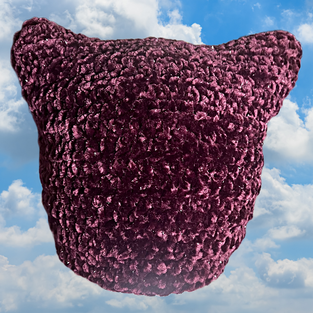 Juicy Kitty Hat - Burgundy