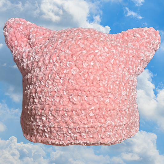 Juicy Kitty Hat - Baby Pink